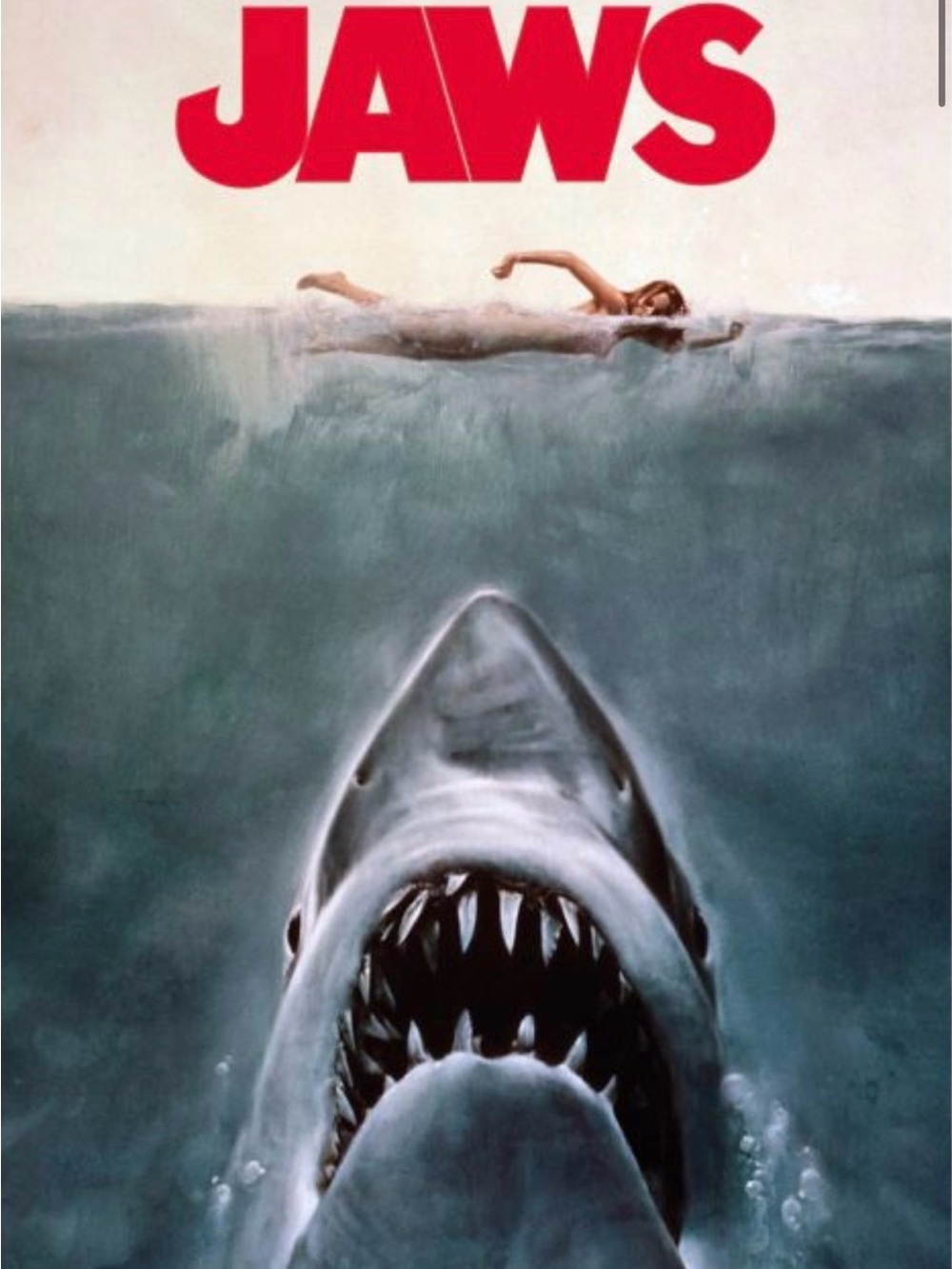 Jaws Movie Poster Print - Aprox Size 24x36 Inches